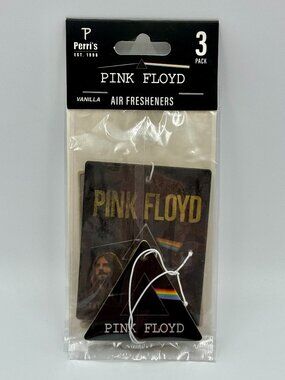 3 Pink Floyd Vanilla Scented Car Air Fresheners